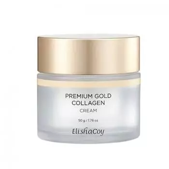 ELISHACOY Premium Gold Collagen Cream - 50г, Увлажняющий, Kbeauty, корейская косметика, пробник