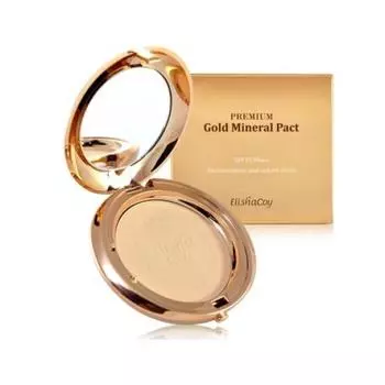 ELISHACOY PREMIUM GOLD MINERAL PACT SPF25/PA++, Корейская косметика, KBeauty, пробник