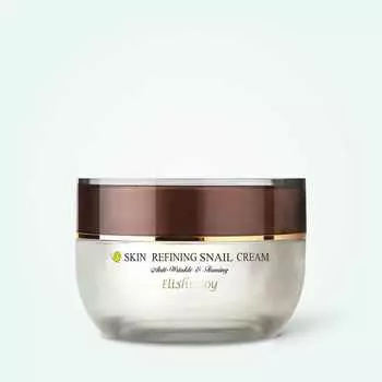Elishacoy SKIN REFINING SNAIL CREAM 50 г, Увлажняющий, KBeauty, Корейская косметика, пробник
