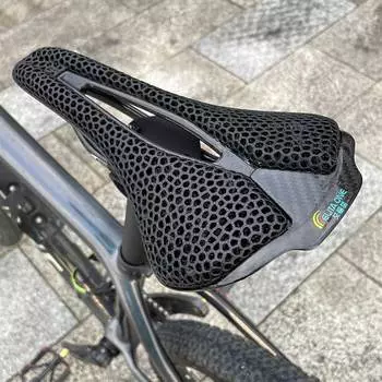 elitaone Carbon 3D Printed Bicycle Saddle 255x140mm Light Road MTB Mountain Racing Bike Seat Cushion Cycling Seating Acc