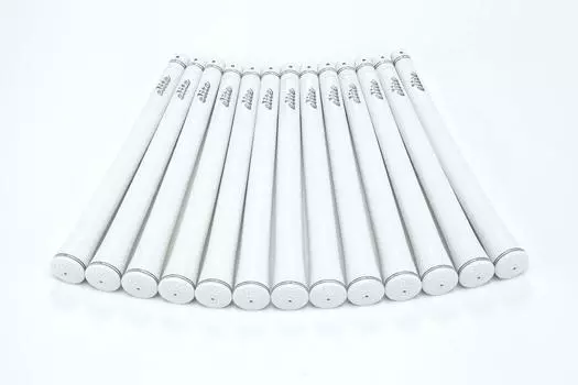 elitegrips Golf Grips MX51 silver with back line 13-piece set, white,