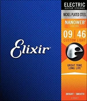 ELIXIR 12027 Струны для электрогитары Custom x2 Set Light[09-46]