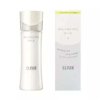 ELIXIR Балансирующее молочко, тающее, 130 мл, эмульсия, увлажнение, уход за порами, увлажнение, блеск-шарик, освежающий, Shiseido
