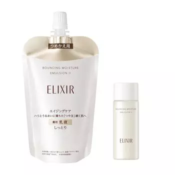 ELIXIR Bulking Set Lift Moist Emulsion SP 2 Refill 110 мл Мини-флакон Включая Эмульсию Транексамовая кислота Упругость Увлажнение Антивозрастной уход Shiseido (увлажненный