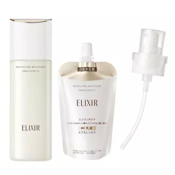 ELIXIR Lift Moist Emulsion SP 3 увлажняющая 130 мл 110 мл Основная часть Сменный блок В комплект входит специальный дозатор Транексамовая кислота Упругость Увлажнение Антивозрастной уход Отбеливание