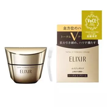 ELIXIR Total V Firming Cream 50 г Основной крем для тела Всенаправленный Укрепляющий Уход за кожей со старением Superiel Shiseido