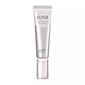 ELIXIR WHITE Brightening Day Care Revolution WT+ 35 мл Бесцветная квазилекарственная УФ-эмульсия Утренняя прозрачность Упругость Отбеливание SPF50+ PA++++ Старение автомобиля