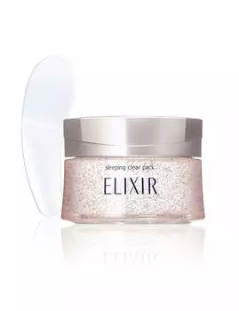 ELIXIR WHITE Sleeping Clear Pack C 105 г Гелевая маска для лица Увлажнение Прозрачность Упругость Отбеливание Антивозрастной уход Shiseido Quasi-drug