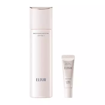 Elixir White Whitening Aging Care Lotion Experience Set aD ba Relaxing Aqua Floral Scent Set & Lotion/Lotion 170mL+5mL