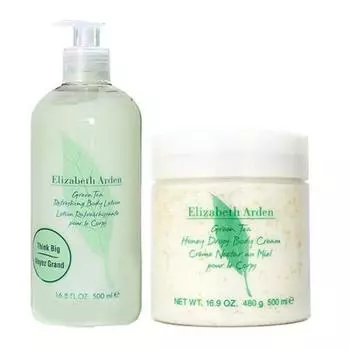 Elizabeth Arden Green Tea Honey Drop Body Cream 500 мл Лосьон для тела Ассорти из 2 штук + 500 мл] [Товар]