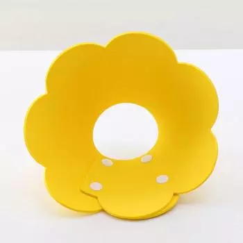 Elizabeth Circle Cat Sunflower Elizabeth White Anti-Licking Sterilization Shame Circle Wholesale Dog Bite Protection Cover S: 3-2.5 kg жёлтый