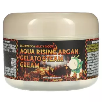 Elizavecca, Aqua Rising Argan Gelato Steam Cream, 100 г