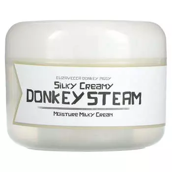 Elizavecca, Donky Piggy, молочный крем Donky Steam Moisture, 100 г (3,53 унции)