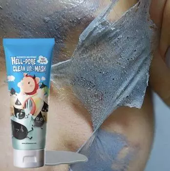 Elizavecca Hell Pore Clean Up Mask 100ml (Peel Off Type / Blackhead / Pore Care / Pore Shrink Pack) Маска для очищения пор Elizavecca Hell Pore Clean Up Mask 100ml