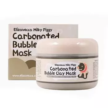 Elizavecca Milky Piggy Carbonated Bubble Clay Mask, Увлажняющая, KBeauty, Корейская косметика, пробник