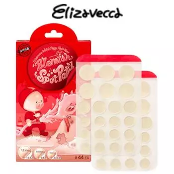 Elizavecca Пластырь для устранения прыщей Acne Cover Blemish Spot (22заплатки*2листа)