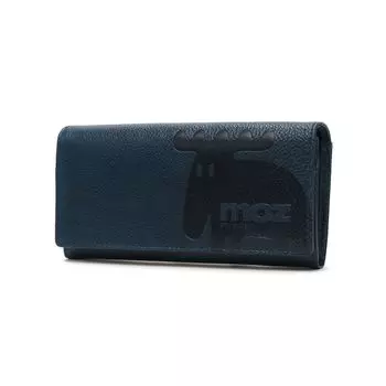 Elk Long Wallet Navy [Mozu] ZNWE-86122