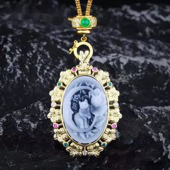 ELLA BOX классический романтический крест цветок божественная роза антикварная монета рельефный кулон подходит для женщин ежедневные вечерние ювелирные изделия высокого класса