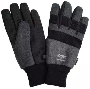 ELLEHomme Стильные переключаемые совместимые со смартфоном перчатки Active Clove для защиты от холода с чехлом M окружность [ELLEHomme] мужские противоскользящие (Серый, серый