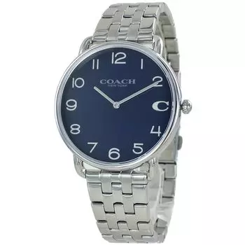 Elliott Stainless Steel Bracelet Watch [Coach] Men s (no.1 Silver) [Item]
