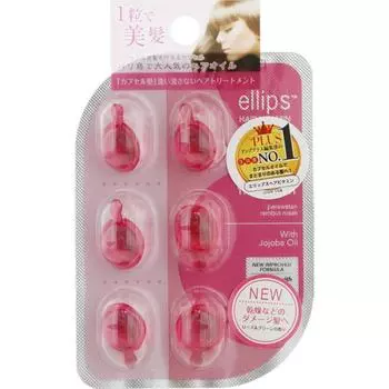 Ellips Масло для волос с ароматом розы и зеленого цвета 6 таблеток