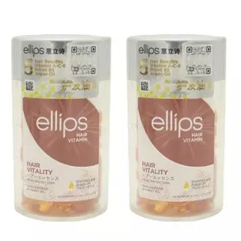 Ellipse Hair Essence Vitamin Oil Vitality with Ginseng & Honey, 2 pieces, 50ml