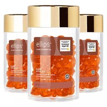 Ellipse Hair Vitamin Revitalizing Argan Oil 50 мягких капсул, 3, 50 мл