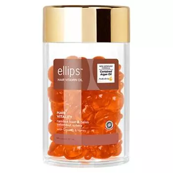 Ellipse Hair Vitamin Revitalizing Argan Oil 50 мягких капсул, 1 шт., 50 мл