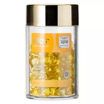 Ellipse Hair Vitamin Smooth & Shiny Алоэ Вера + Аргановое масло 50 мягких капсул, 1 шт., 50 мл