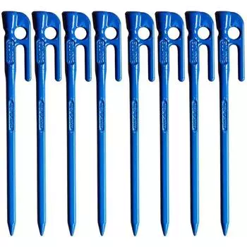 ELLISSE Кованый колышек Elisse Stake 28 см с синим порошковым покрытием, набор из 8 шт. СДЕЛАНО В ЯПОНИИ MK-280BL