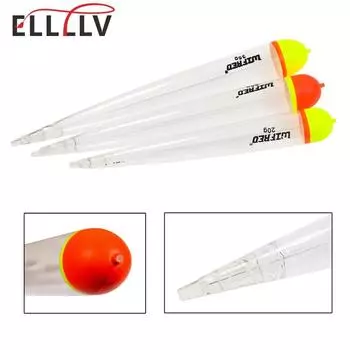 Elllv 6/10 шт. 20 г 25 г 35 г плавучесть хрустальный поплавок для щуки встроенный поплавок для пресноводной соленой рыбы рыболовные буи для сома и щуки