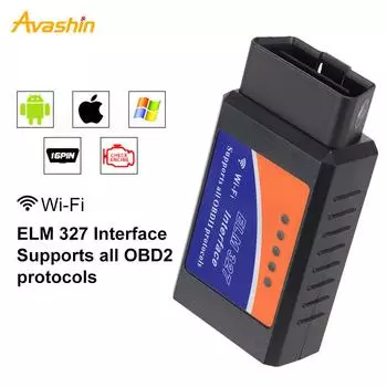 ELM327 V2.1 OBD2 сканер BT/Wi-Fi ELM 327 OBD автомобильный диагностический инструмент для Android/IOS PK Vgate Icar2 считыватель кодов ELM327 Wifi OBD2