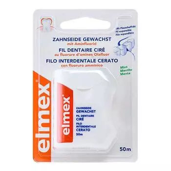 Elmex Mint Wax Floss 50м