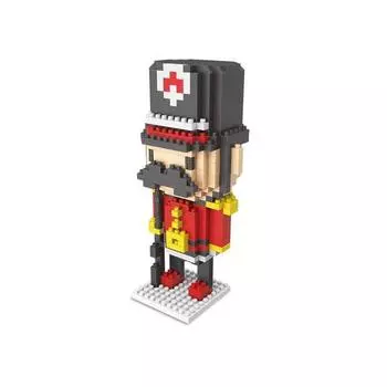 Elno Nanoblock British Soldier NCO 258LN, разные цвета, популярные корейские игрушки