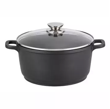ELO cast aluminium сотейник ALUCAST 24 см со стеклянной крышкой с антипригарным покрытием PFAS-free