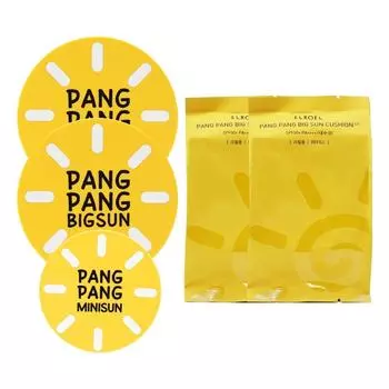 Eloel 23 Years Latest Eloel Pangpang Big Sun Cushion S7 Original x 2 + Refill x 2 + Mini Sun Cushion, 1 set, 25g