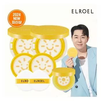 Eloel Pangpang Big Sun Cushion S8 main product 25g*2+refill*2+mini cushion, 4pcs