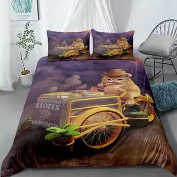 Elotes Y Caldo De Raton Duvet Cover Set without sheet King Queen Double Full Twin Single Size Bed Linen Set 140x210cm