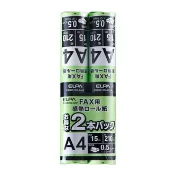 ELPA FAX roll paper inch A4 15m 2P 0.5 FXR0515N-A42P