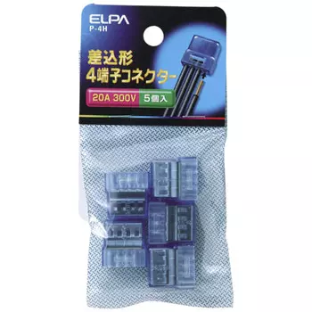 ELPA штекерный разъем 4 провода электрический провод 300 В 20 А 5 шт P-4H