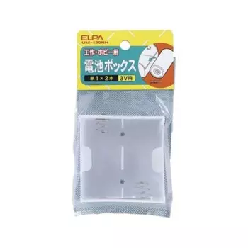 ELPA Ящик для батареек, радиоуправление, творчество, эксперимент, AA x 2, горизонтальное расположение, клемма с наконечником для последовательного выхода 3 В, UM-120NH