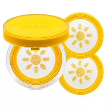ELROEL Padepfree sun cushion main product 15g x 1 + refill 15g x 2 _ELROEL, one color