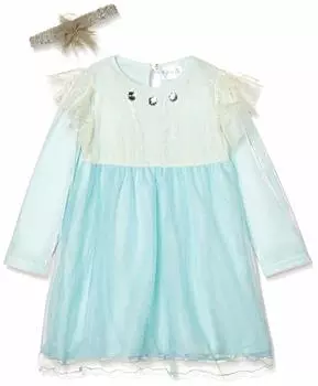 Elsa dress with headband 332109004 Girls Elsa Japan 100 to Japanese size [Disney] (equivalent 100)