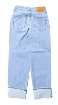 ELSA Прямые джинсы в цвете SEA33 ICE BLUE L [SOMETHING] [сделано в Японии] Женские