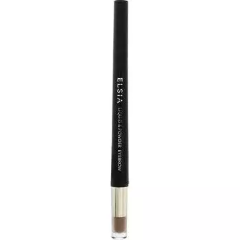ELSIA Platinum Liquid Powder Eyebrow BR30 Brown & 0.8g