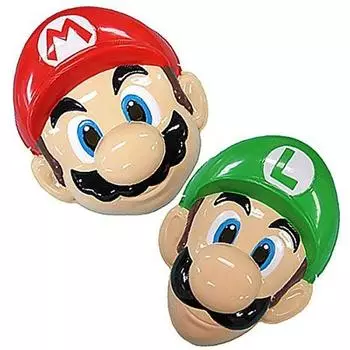 Elsie Planning Super Mario Mario Luigi Mask Set of 2 Fair Festival 321574 & Appli. H20-22см /