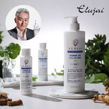 Eluzai Homme 3W All-in-One Cream Men s Lotion Moisture Elasticity Men s Basic Set, 2 набора, 2 предмета