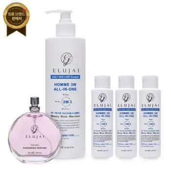 Eluzai Homme 3W Collagen All-in-One Lotion Set + Perfume 50ml, 1 set