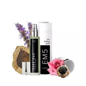 EM5™ Dark Oud Perfume | Аромат Rose Oud Patchouli | Парфюмированная вода-спрей | Роскошные духи-спрей для него 15ML