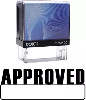 EMAILED Self Inking Rubber Stamp Red Ink Office Stamp Custom Colop Stamper 14 mm x 38 mm OR 9/16 X 1 1/2 Inches красный